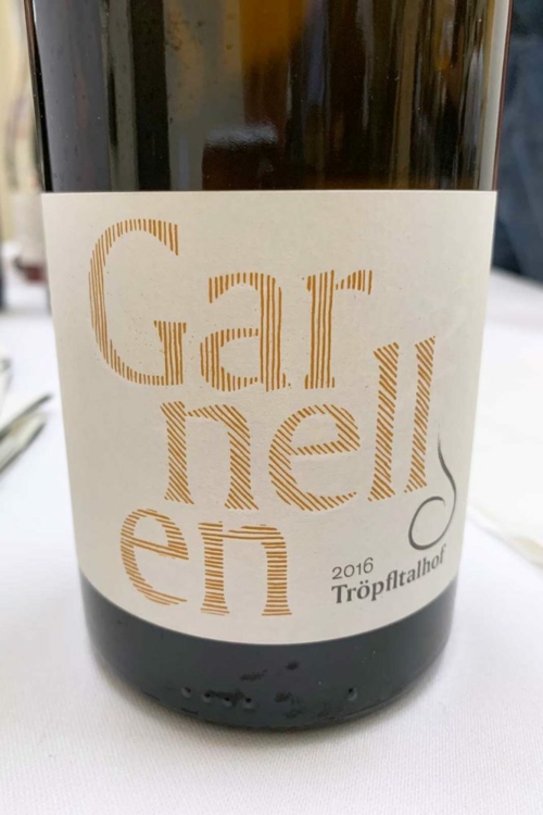 2016 Tröpfltalhof Garnellen Anphora Sauvignon ©Kevin Day/Opening a Bottle