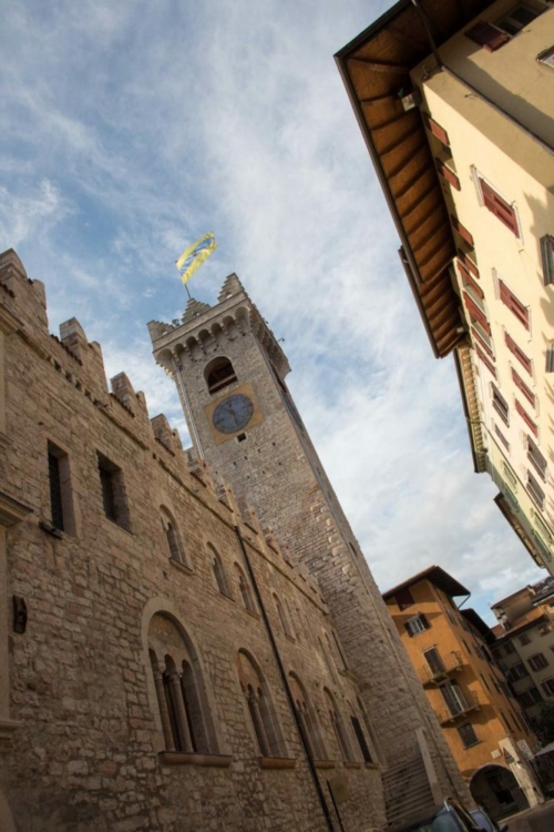 Torre Civica rises over the central heart of Trento, Italy. ©Kevin Day/Opening a Bottle