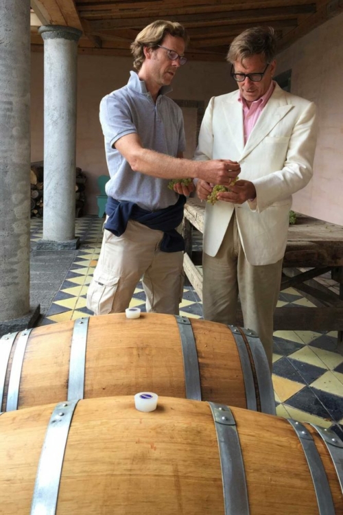 Carlo Franchetti (left) and Andrea Franchetti at Passopisciaro. ©Passopisciaro Carlo Franchetti (left) and Andrea Franchetti at Passopisciaro. ©Passopisciaro