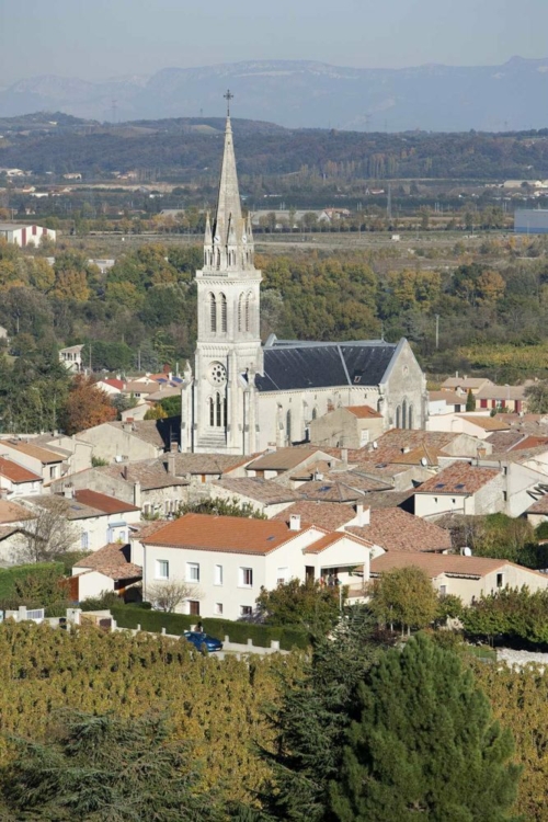 The parish church of Cornas, the village. ©Cristophe Grilhe for Inter Rhône