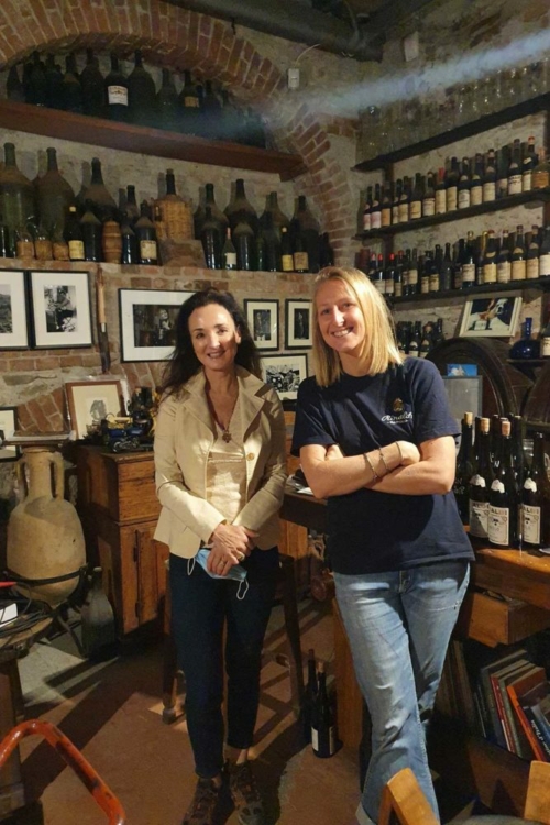 O'Keefe with Carlotta Rinaldi of Giuseppe Rinaldi in Barolo. ©Paolo Tenti