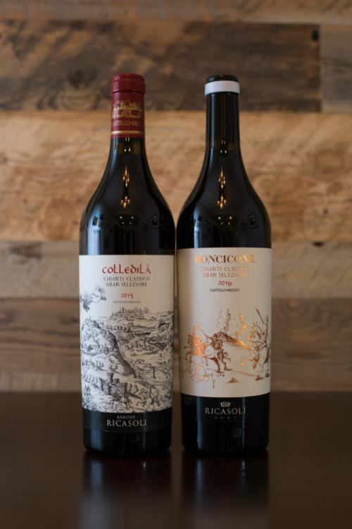 Two Chianti Classico Gran Selezione wines from Ricasoli 1141 ©Kevin Day/Opening a Bottle