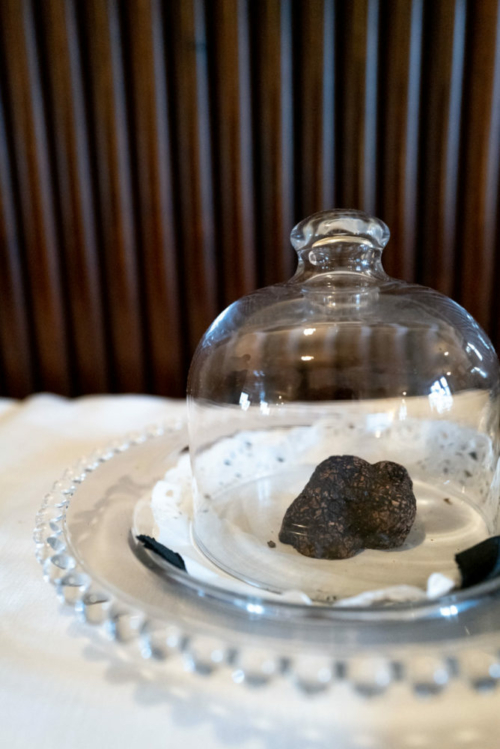 A black truffle at Locanda Orologio. ©Kevin Day/Opening a Bottle