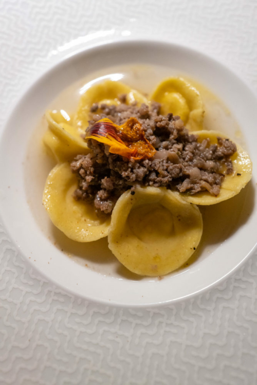 Pasta with a light broth at Ronchi Ro. ©Kevin Day/Opening a Bottle