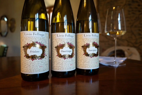 Livio Felluga Friulano, Pinot Grigio and Sauvignon wines.